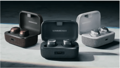 Sennheiser Momentum True Wireless 4 earbuds showcasing their sleek design and advanced features.