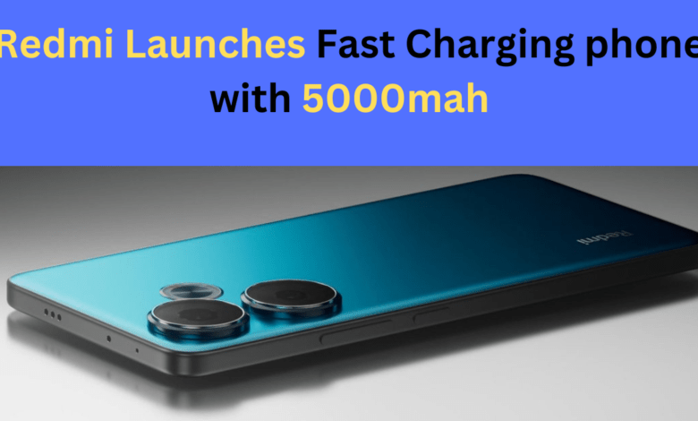 Redmi Launches Fast Charging phone with 5000mah