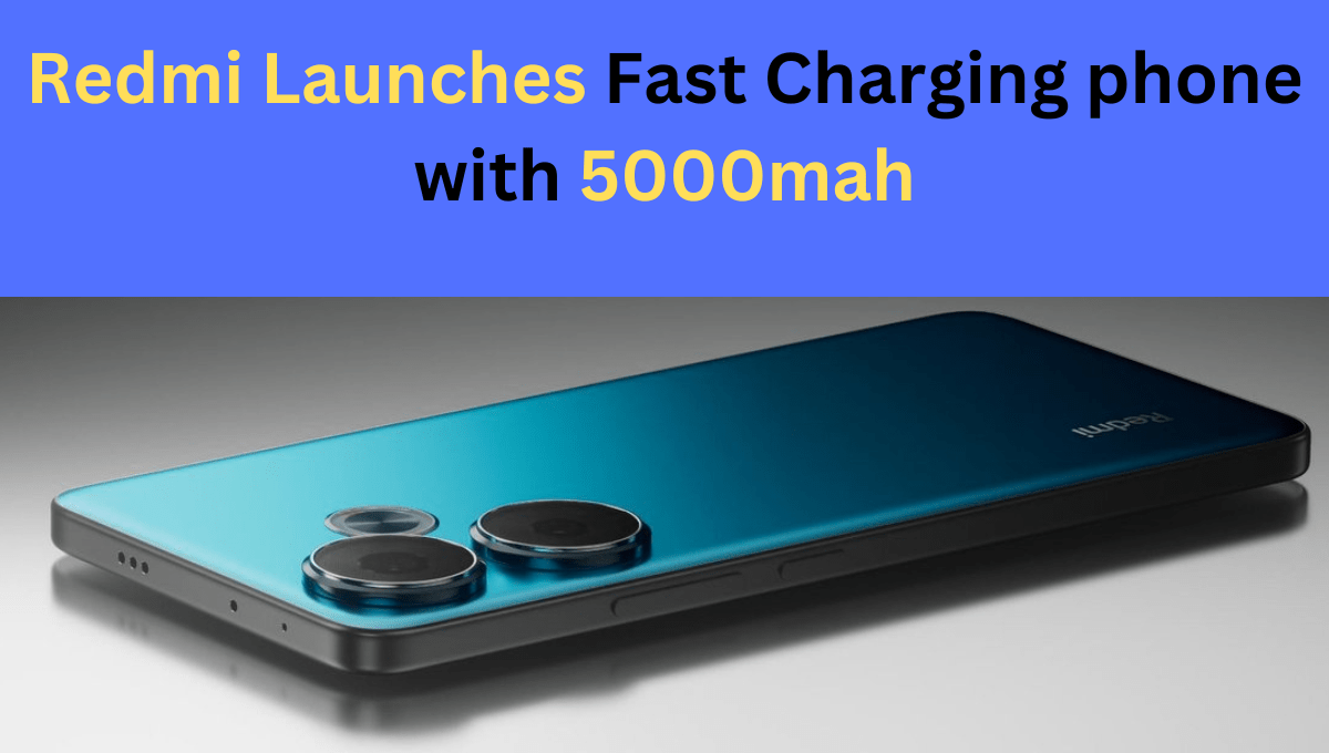 Redmi Launches Fast Charging phone with 5000mah